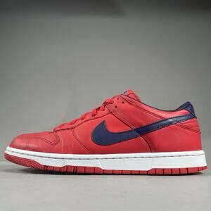 Nike ID Dunk Low Patriots Men’s Size 11.5 Red Blue Casual Sneakers Skate Shoes